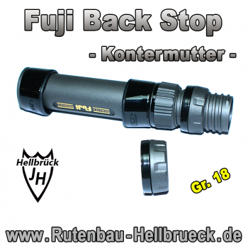 Fuji Back Stop - Kontermutter - Gr. 18 Gunsmoke / Black